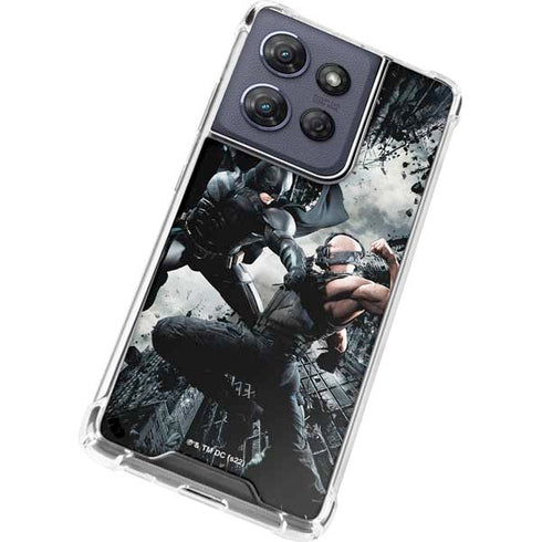 The Dark Knight Rises Batman and Bane Fighting Moto G Play 5G (2025) Clear Case